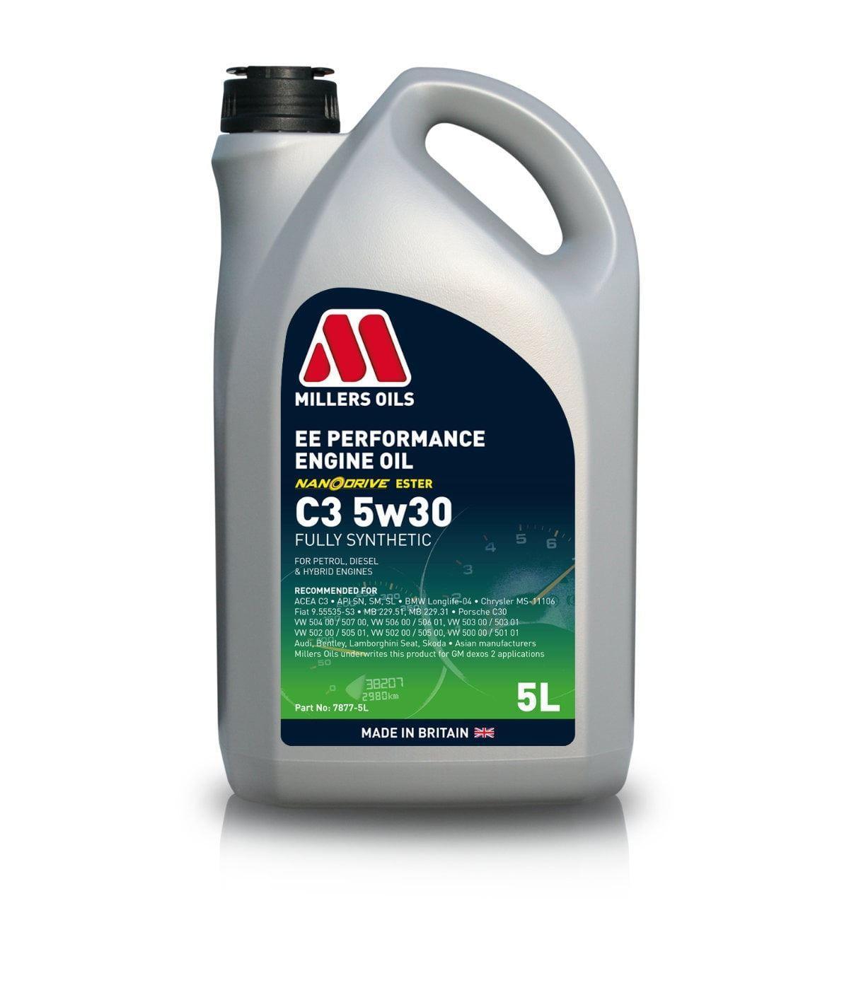 EE PERFORMANCE ENGINE OIL C3 5W30 (7877) NANODRIVE ÉSZTER - 5 L